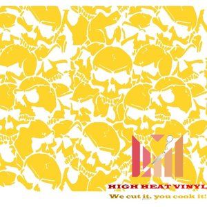 High Heat Duracoat Vinyl Stencil 10" x 12" - Skull Camo styling
